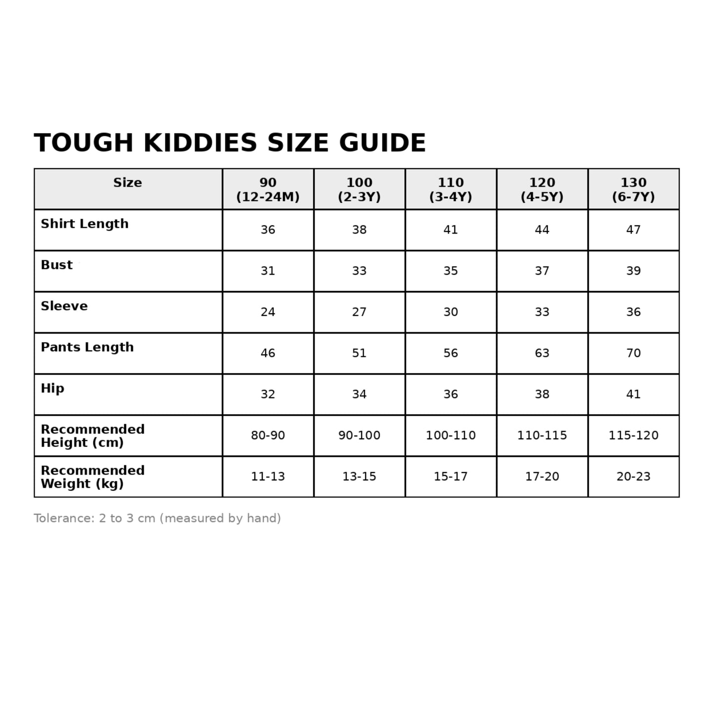 Tough kiddies tracksuits